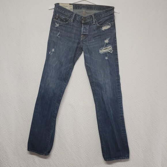 60. Abercrombie Jeans Blue Sz 31X32 - Picture 1 of 10